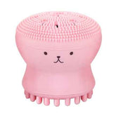 Cartoon octopus silicone wash brush foaming cleansing brush Manual facial massage brush cleansing brush brush bubbler