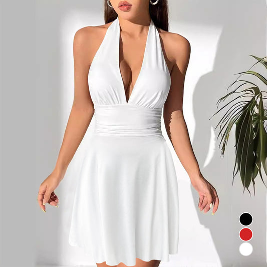 Women's BESTSELLER V-neck Lace Up TIGHT Pleated Skirt