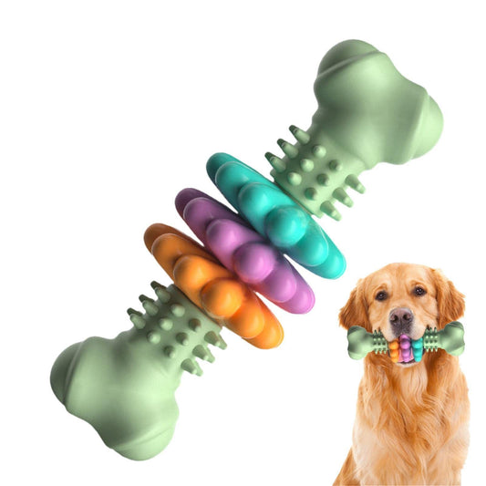 Dog Chew Toy Teeth Cleaning Indestructible TPR Bone