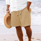 Stripe Print Shorts Summer Fashion Drawstring Sweatpants Casual Clothing For Men - Swefashionstore