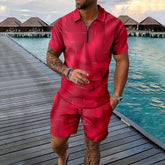 Short-sleeved Shorts Two-piece Sports And Leisure Men&