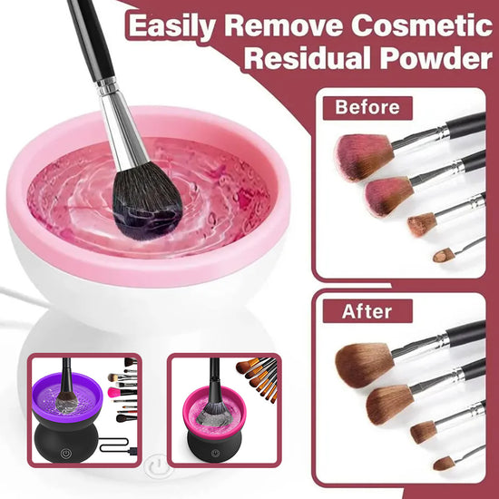 Electric Makeup Brush Cleaner Machine Portable Automatic USB - Swefashionstore