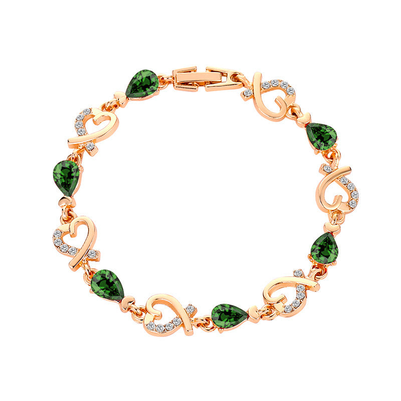 Love Bracelet With Rhinestones