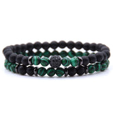 BESTSELLER ZIRCON Bracelet 6mm Natural STONE Beaded - Swefashionstore