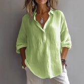 Fashion Long-sleeved Lapel Pullover Shirt - Swefashionstore