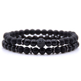 BESTSELLER ZIRCON Bracelet 6mm Natural STONE Beaded - Swefashionstore