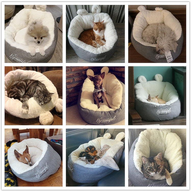 Pet Dog Bed Warming Soft Sleeping Bag Cushion Puppy Kennel - Swefashionstore