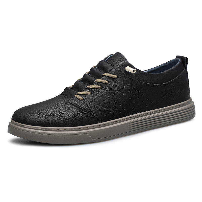 Casual Low-top Cowhide Surface Fashion Shoes - Swefashionstore