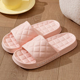 Home Slippers With Plaid Design - Swefashionstore