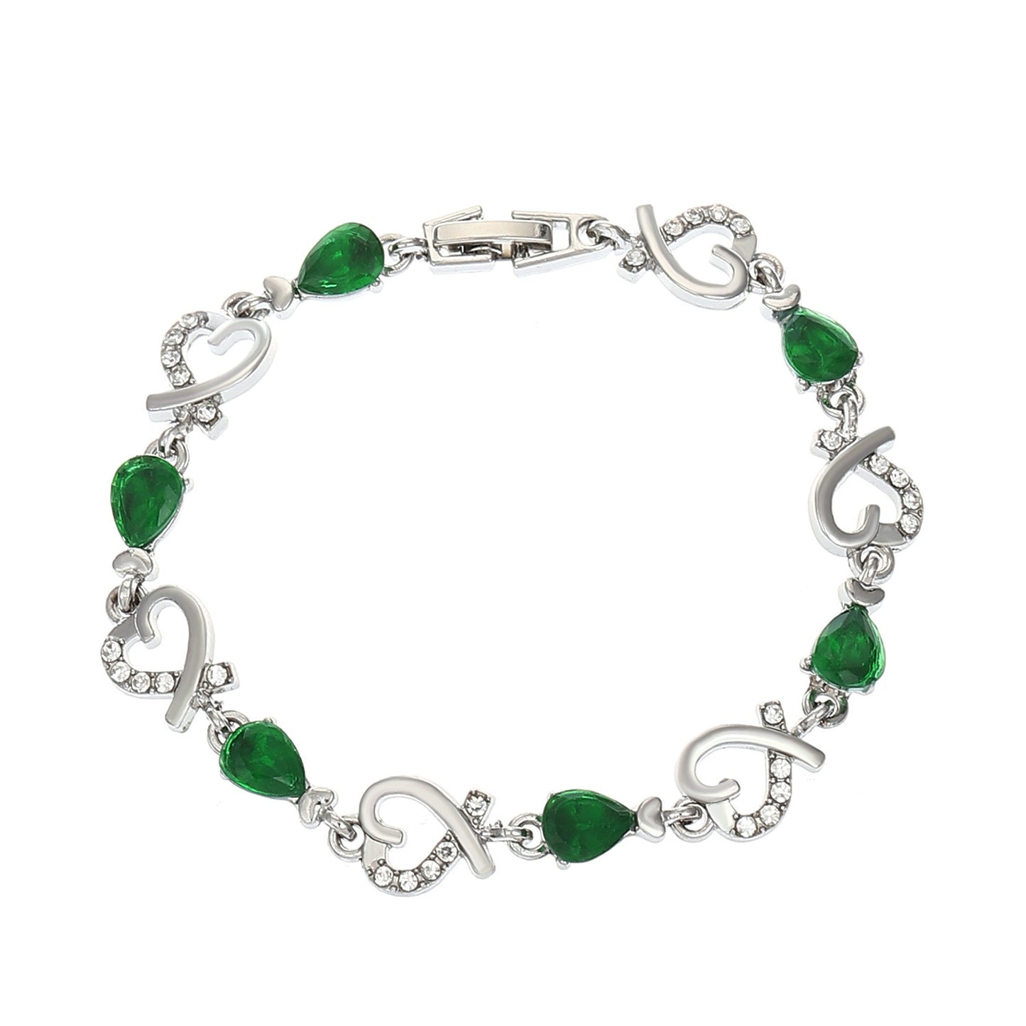 Love Bracelet With Rhinestones
