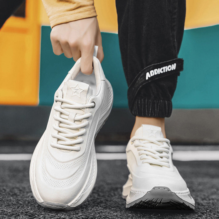 Herren Sportschuhe mit dicken Sohlen, lässig, atmungsaktiv