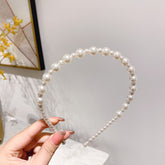 Sen Simple Pearl Thin Headband Hair Accessories Headband - Swefashionstore