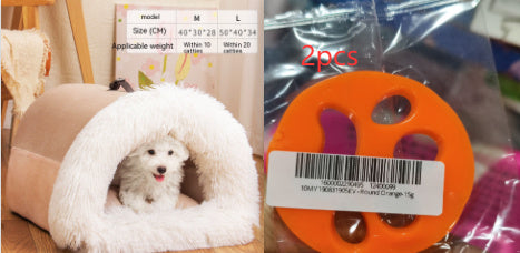 New Splice Portable Pet Nest Portable Autumn And Winter Warm Dog Nest Moisture-proof Long Fur Cat Nest Cross Border Pet Nest - Swefashionstore