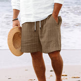 Stripe Print Shorts Summer Fashion Drawstring Sweatpants Casual Clothing For Men - Swefashionstore