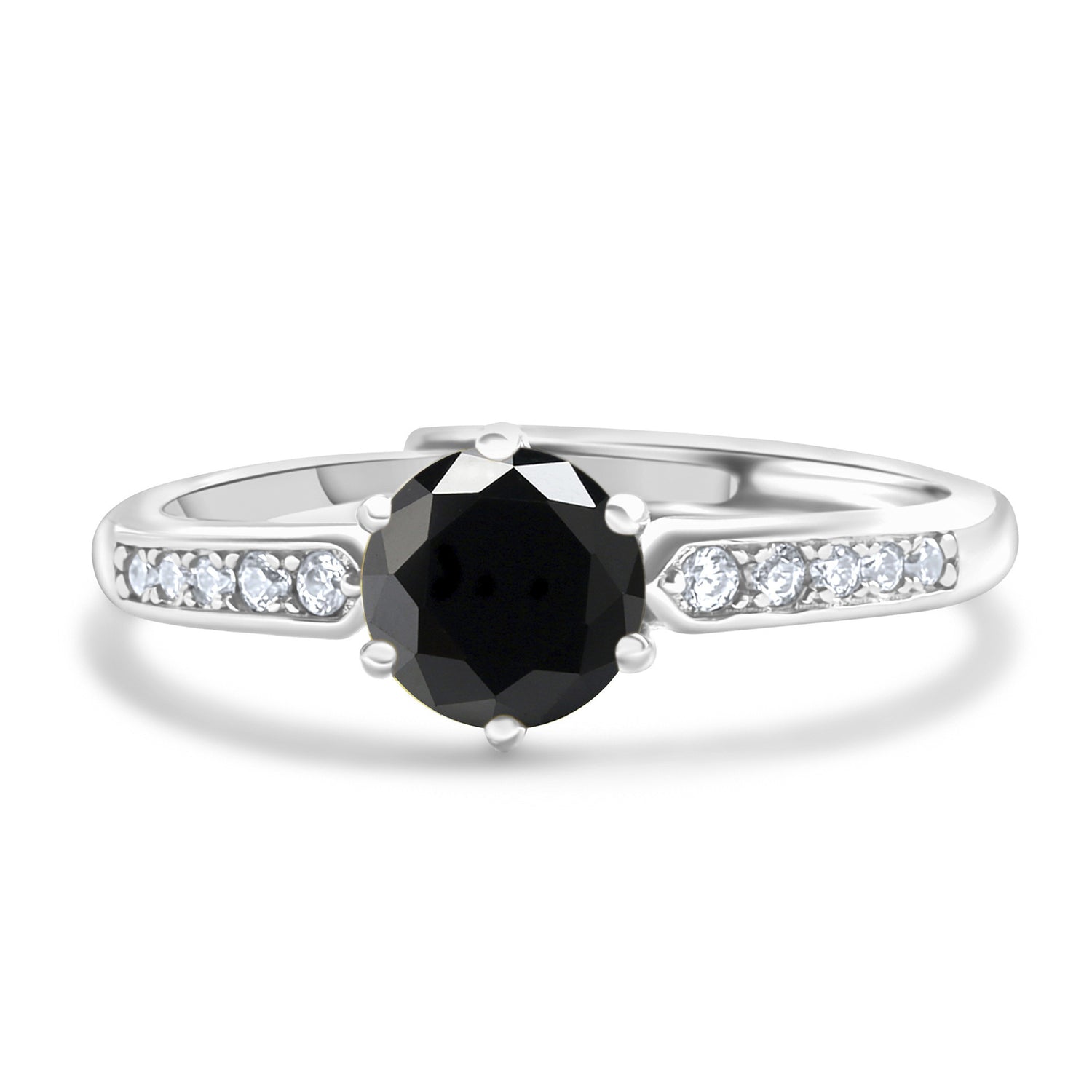 S925 Sterling Silver Moissanite Luxury Four-claw Couple Ring - Swefashionstore