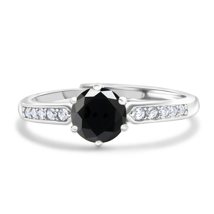 S925 Sterling Silver Moissanite Luxury Four-claw Couple Ring - Swefashionstore