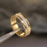 Simple Golden Sliver Rhinestones Ring - Swefashionstore