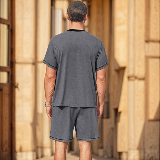 SUMMER Casual Suit Short-sleeved Shorts Two-piece Set - Swefashionstore