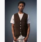 Corduroy Jacket Winter Solid Color Casual Blazer Fashion Warm Men Coat