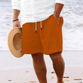 Stripe Print Shorts Summer Fashion Drawstring Sweatpants Casual Clothing For Men - Swefashionstore