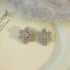 Cyrstal Snowflake Pearl Hair Clip Winter Girls Small Sweet Bobby Pins Women Fashion Retro Flower Hairside Headwear Accessories Hair Jewelry - Swefashionstore
