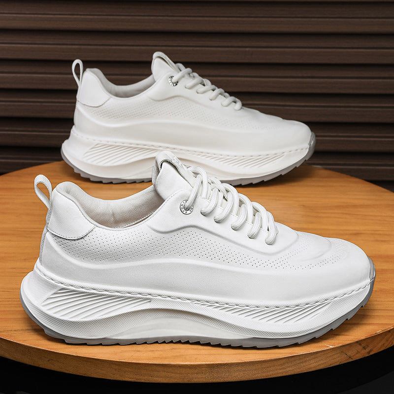 Herren Sportschuhe mit dicken Sohlen, lässig, atmungsaktiv