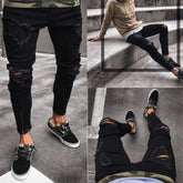 JEANS For Men Trousers Long BASIC Broken Clothes - Swefashionstore