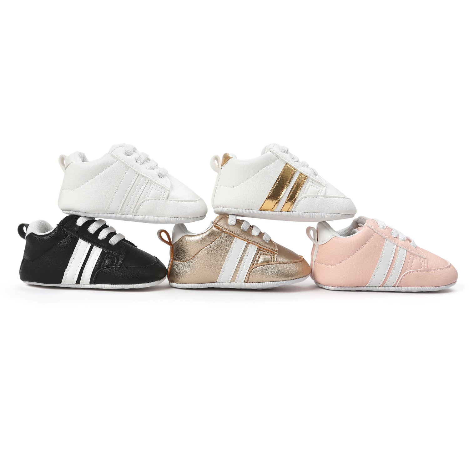 Baby Boy Girl Moccasins Shoes Infant PU Leather Non-slip Soft Newborn Sneakers - Swefashionstore