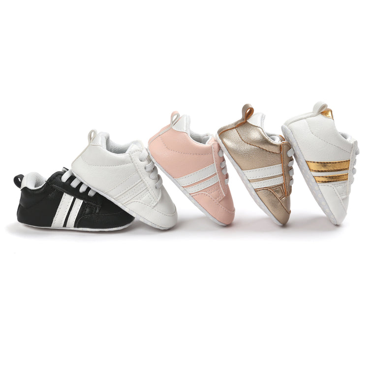 Baby Boy Girl Moccasins Shoes Infant PU Leather Non-slip Soft Newborn Sneakers - Swefashionstore
