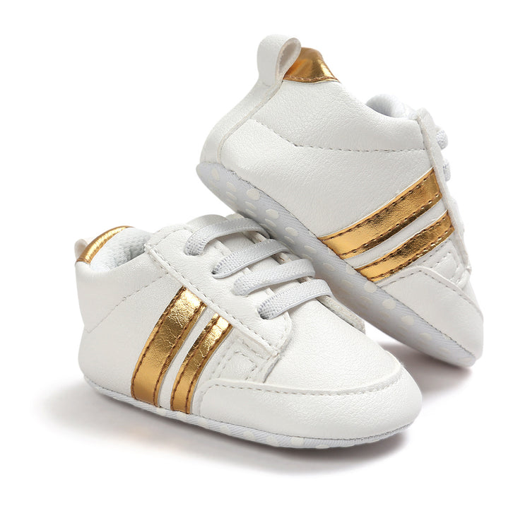 Baby Boy Girl Moccasins Shoes Infant PU Leather Non-slip Soft Newborn Sneakers - Swefashionstore