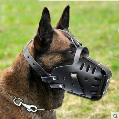 Maulkorb aus Rindsleder für mittelgroße und große Hunde