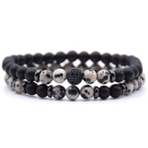 BESTSELLER ZIRCON Bracelet 6mm Natural STONE Beaded - Swefashionstore
