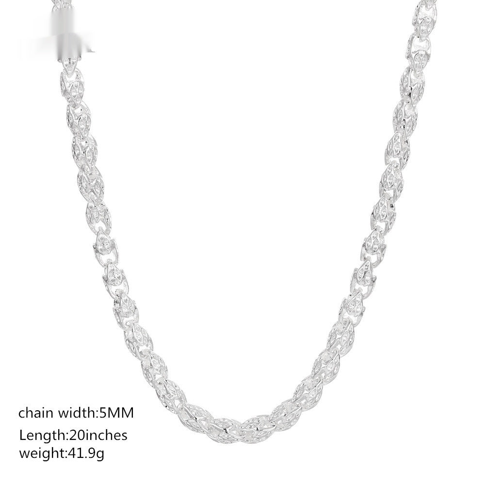 SIMPLE Round Silver Plated DRAGON Head Necklace - Swefashionstore