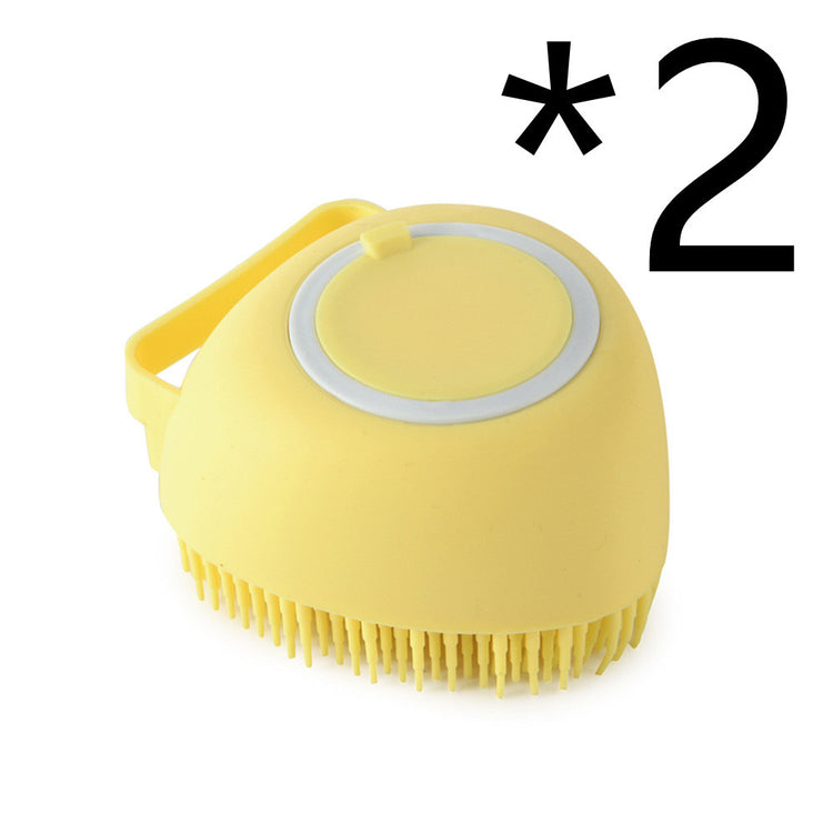 Silicone Dog Bath Massage Gloves Brush Pet Cat Bathroom Cleaning Tool Comb Brush For Dog Can Pour Shampoo Dog Grooming Supplies - Swefashionstore