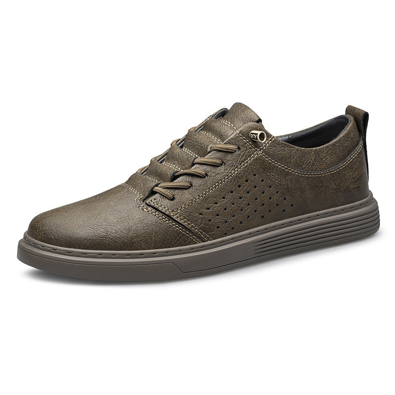 Casual Low-top Cowhide Surface Fashion Shoes - Swefashionstore