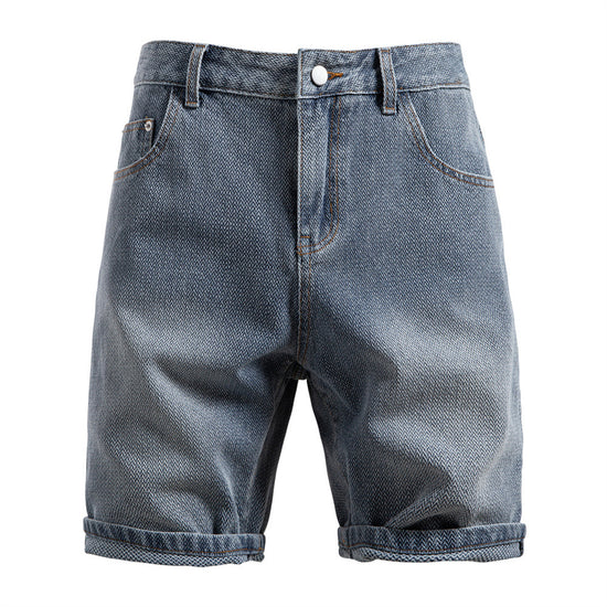 SUMMER Starry Sky Pattern Denim Shorts Men&