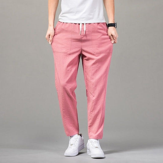 SOLID Color CLEAN Version Thin Pants Male