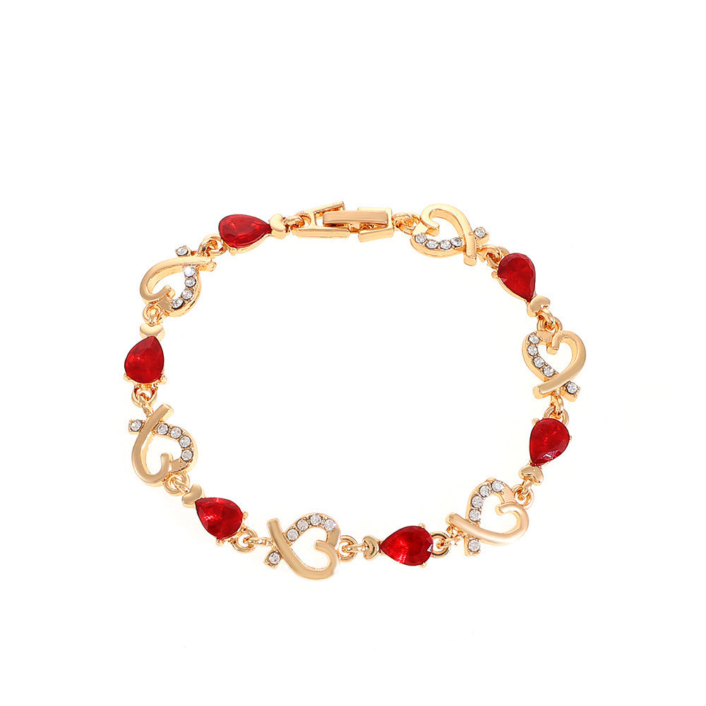 Love Bracelet With Rhinestones