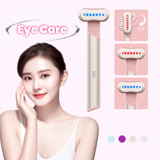 4 Colors Electric Red Blue Light Therapeutic Warmth Face Massage
