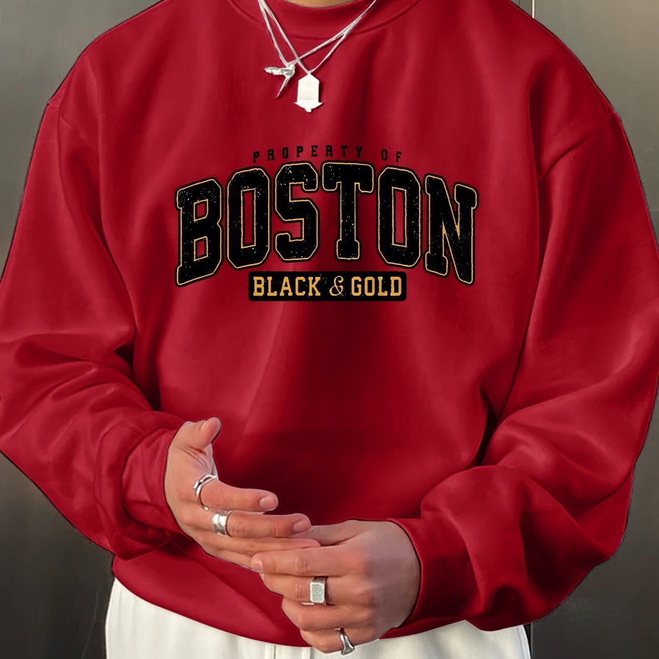 Fashion Long Sleeve Crew Neck Pullover Sweatshirt - Swefashionstore