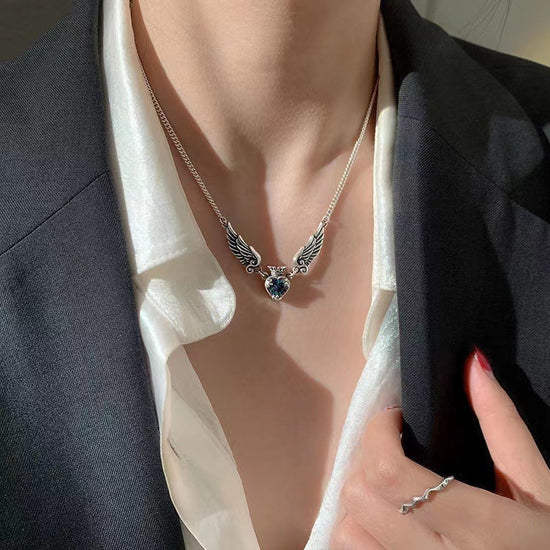 Vintage Gothic Angel Wings Necklace - Swefashionstore