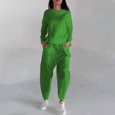 Solid Color Fashion Sweatshirt Long Sleeve for Trendy Casual Looks - Swefashionstore