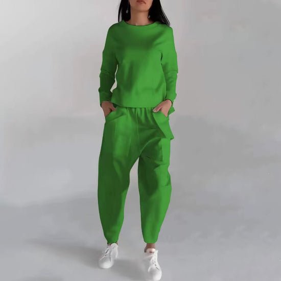 Solid Color Fashion Sweatshirt Long Sleeve for Trendy Casual Looks - Swefashionstore