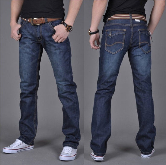 FASHION For Men Denim LONG Straight-Leg Pants - Swefashionstore
