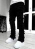 Long Tight Fit Stacked Jeans For Mens Clothing - Swefashionstore