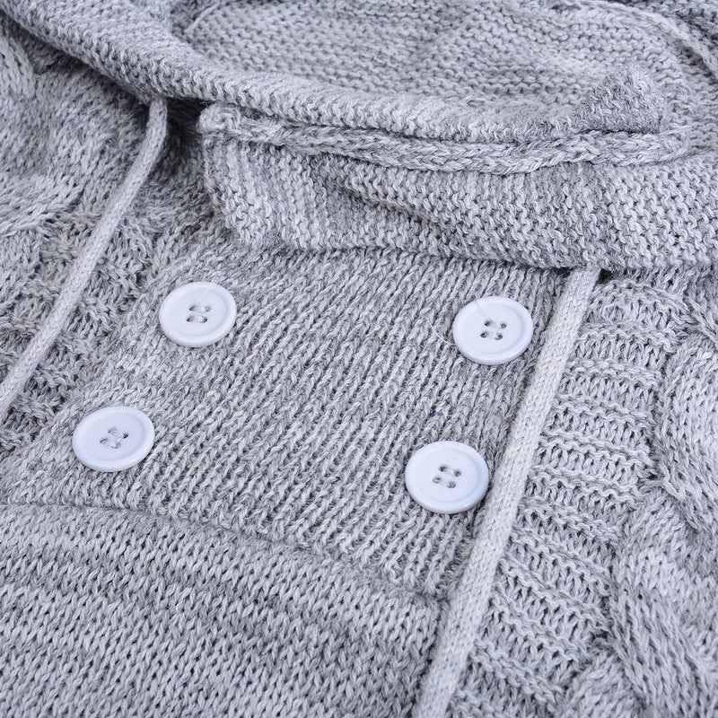 Turtleneck Hooded Sweater - Cozy Style for Every Season