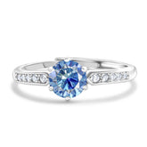 S925 Sterling Silver Moissanite Luxury Four-claw Couple Ring - Swefashionstore
