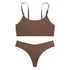 Women Seamless Bra Set Thong Low Waist Panties Wire Free Bra Female Underwear Set - Swefashionstore