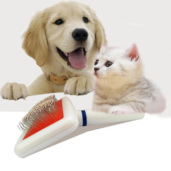 Dog Cleaning Needle Comb - Stainless Steel Pet Grooming Tool