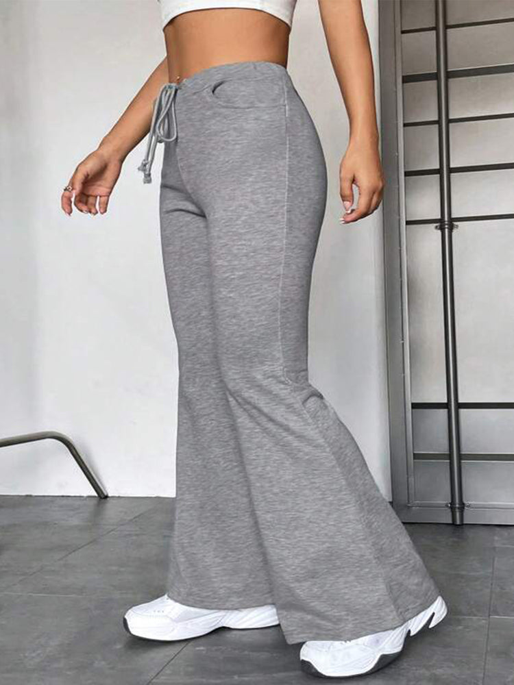 Europea Stitching Yoga Exercise Pants Outdoor Casual Flared Pants - Swefashionstore